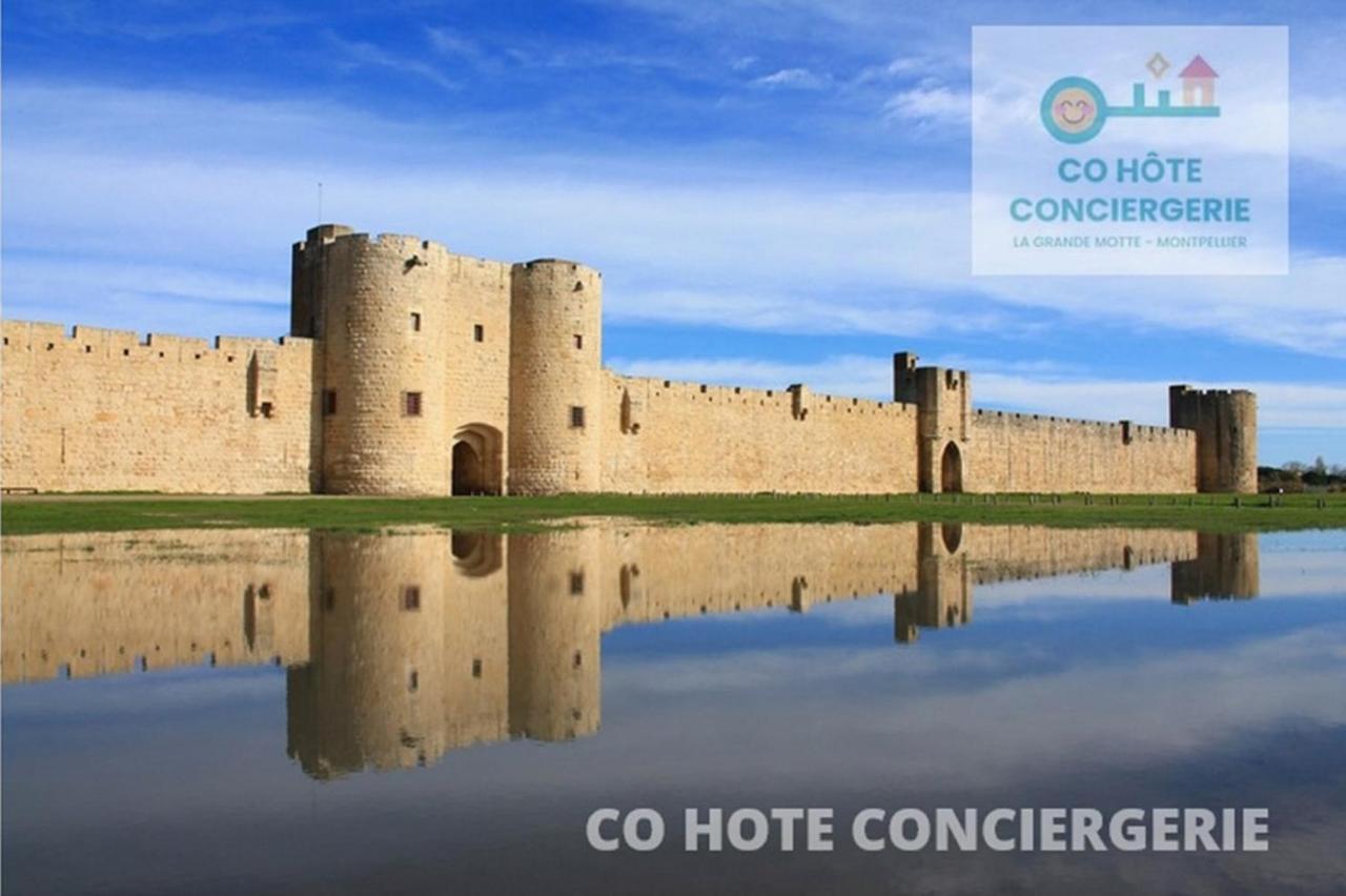 CORAIL STUDIO - 2MIN PLAGE CENTRE VILLE WIFI - IDEAL FAMILLE - CoHôteConciergerie la Grande Motte La Grande-Motte Exterior foto
